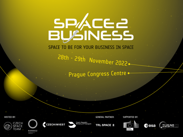 EVENT: Space2Business to take place on 28 and 29 November as part of the Czech Space Week