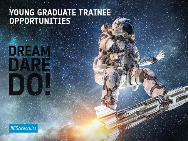 OPPORTUNITY: APPLICATIONS OPEN FOR ESA YOUNG GRADUATE TRAINEE PROGRAMME